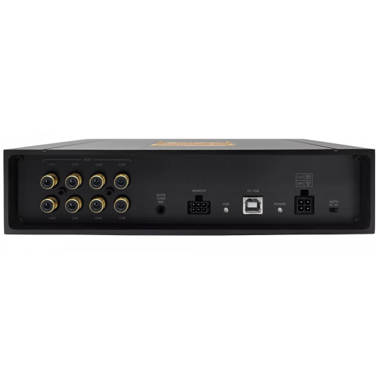 ZAPCO DSP-Z8 IV AT 8-kanałowy procesor DSP z funkcją AutoTune 8-kanałowy DSP, automatyczne strojenie, 8 wejść RCA, 8 wyjść RCA, opcjonalny moduł HD-BT